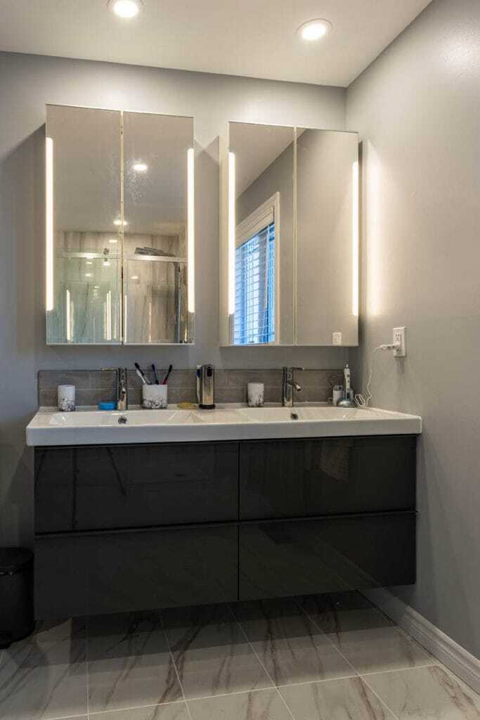 wall mount vanity and countertop