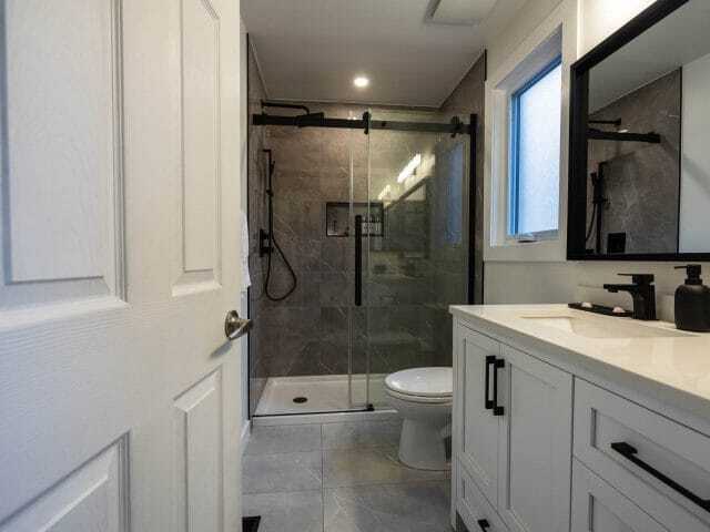 ottawa bathroom renovation white vanity