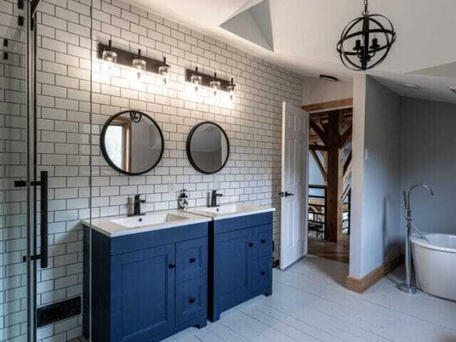 standing tub bathroom renovation