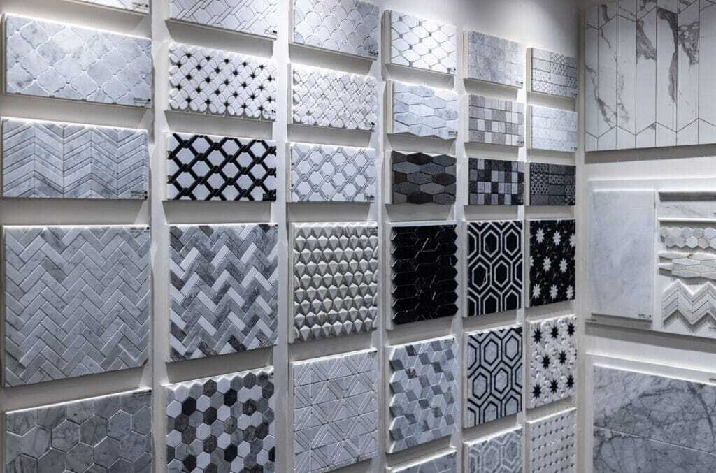 Mosaic tile wall