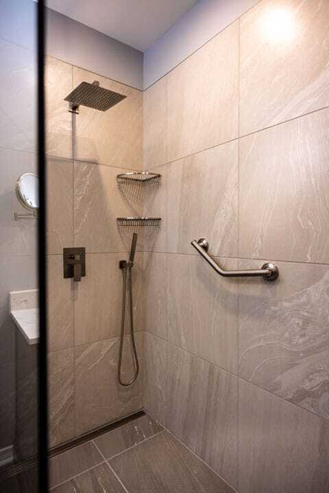 walk-in shower grab bars for safety