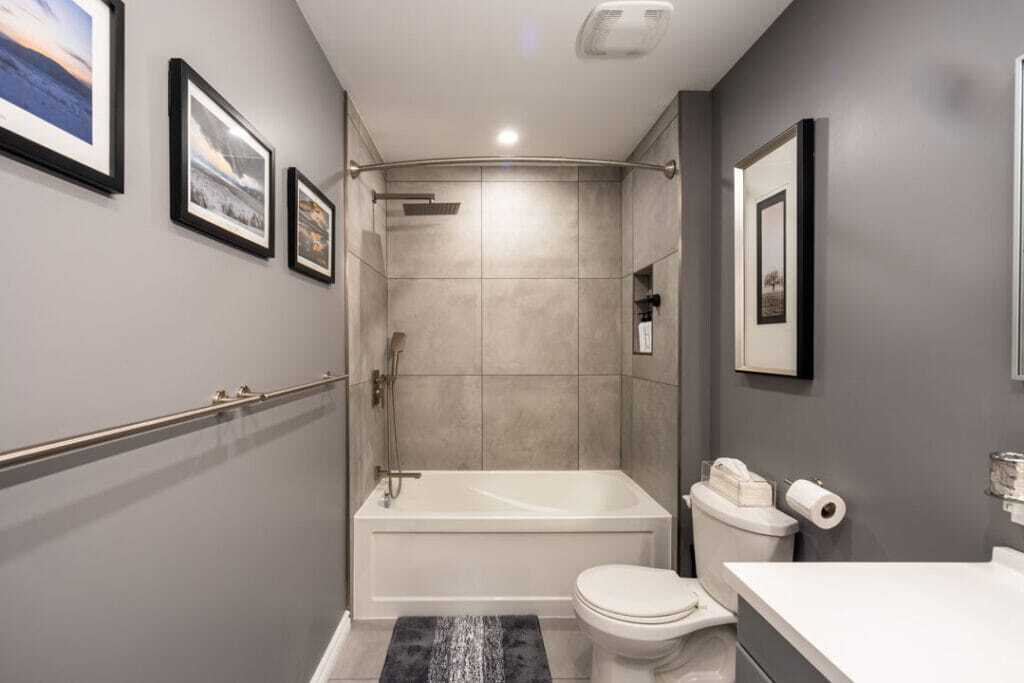 tile renovated bathroom in Kanata