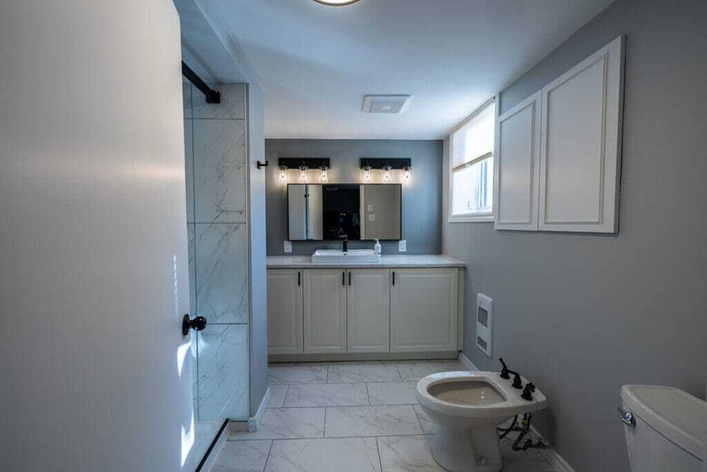 Nepean basement bathroom renovation