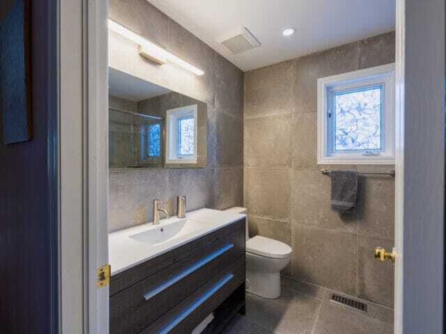Nepean brown vanity custom tile