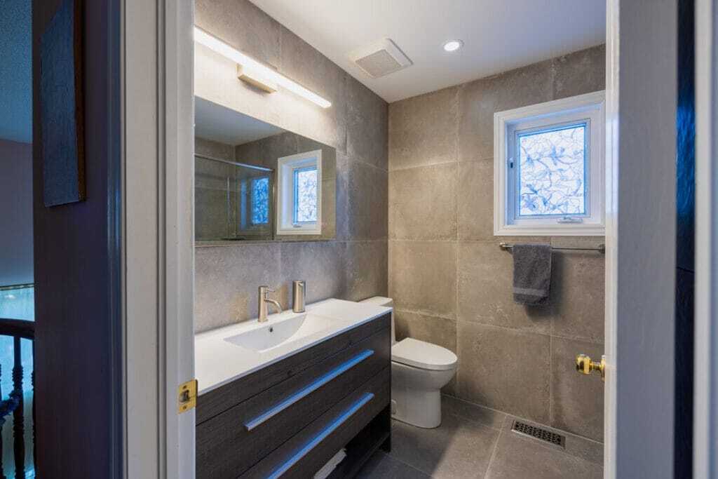nepean brown vanity custom tile work
