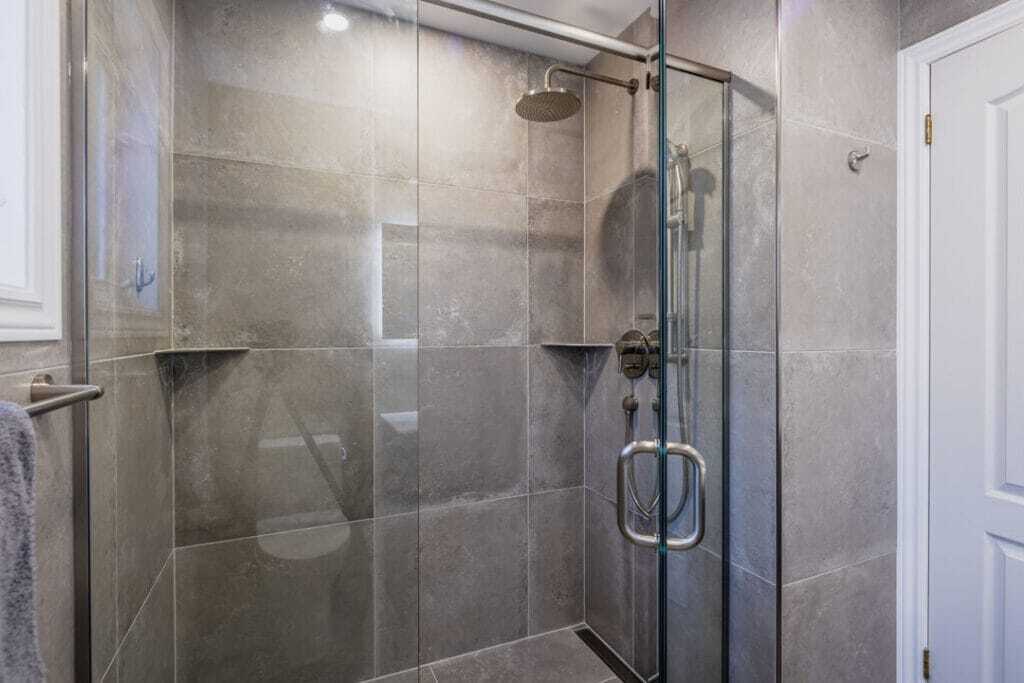 custom brushed nickel glass