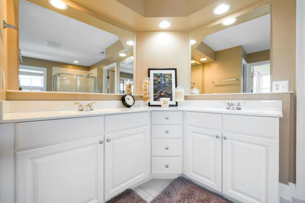 stunning powder renovation with large mirrors