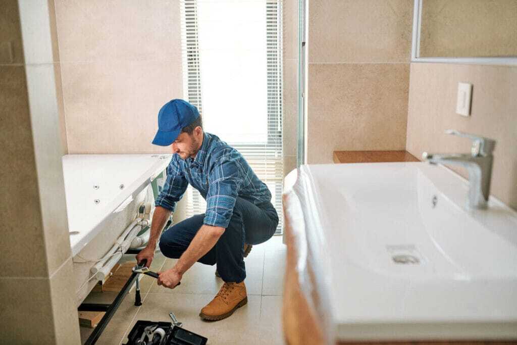 ibathroom contarctor at work