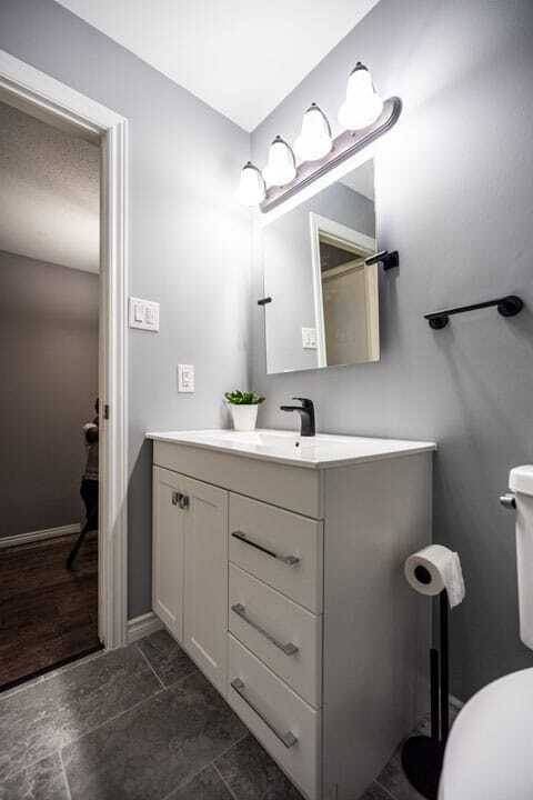 bathroom renovation Bath Depot vanity