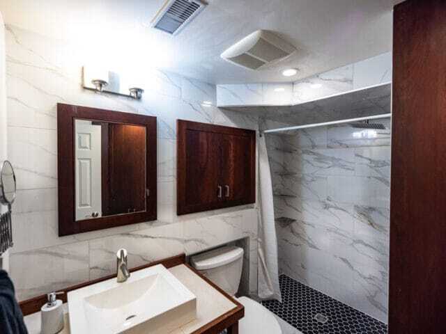 gloucester tiled basement shower