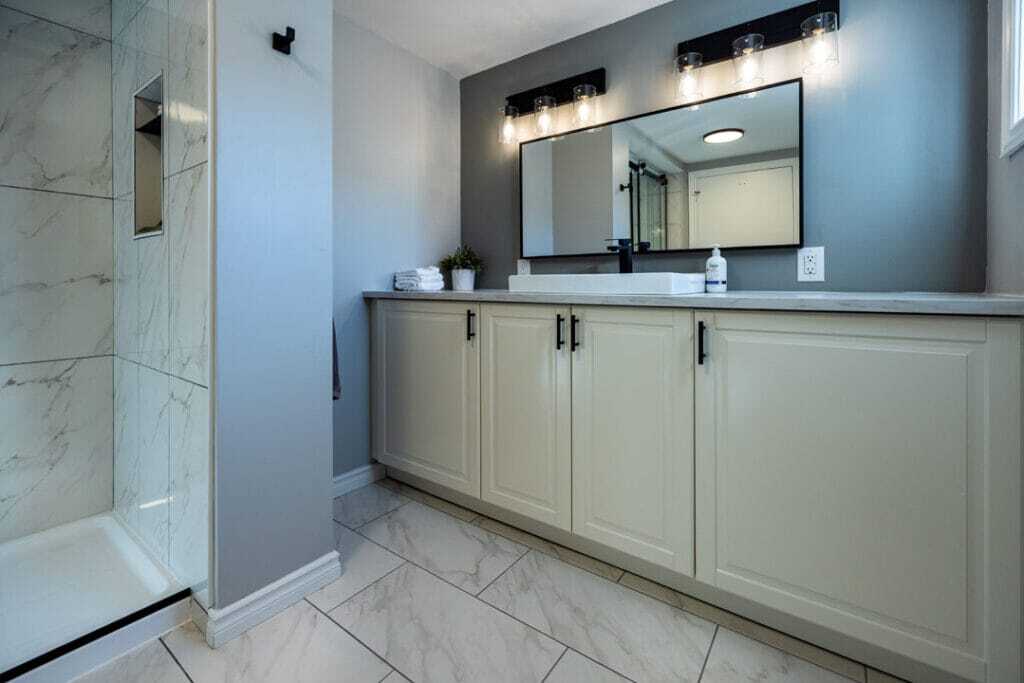 ikea vanity countertop raised sink