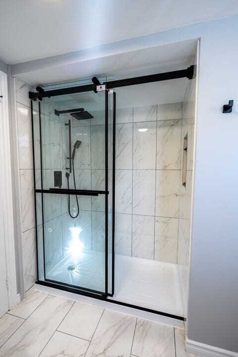 nepean white tiles black trim