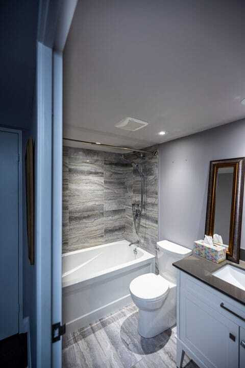Condo bathroom tub conversion