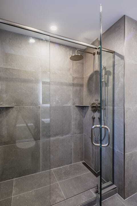 custom brushed nickel glass