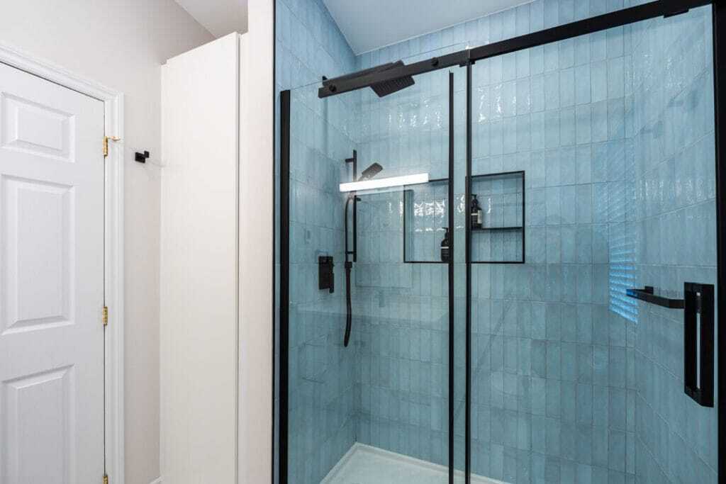 subway tiled shower